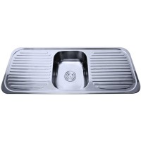 Double draining board sink kitchen accessory